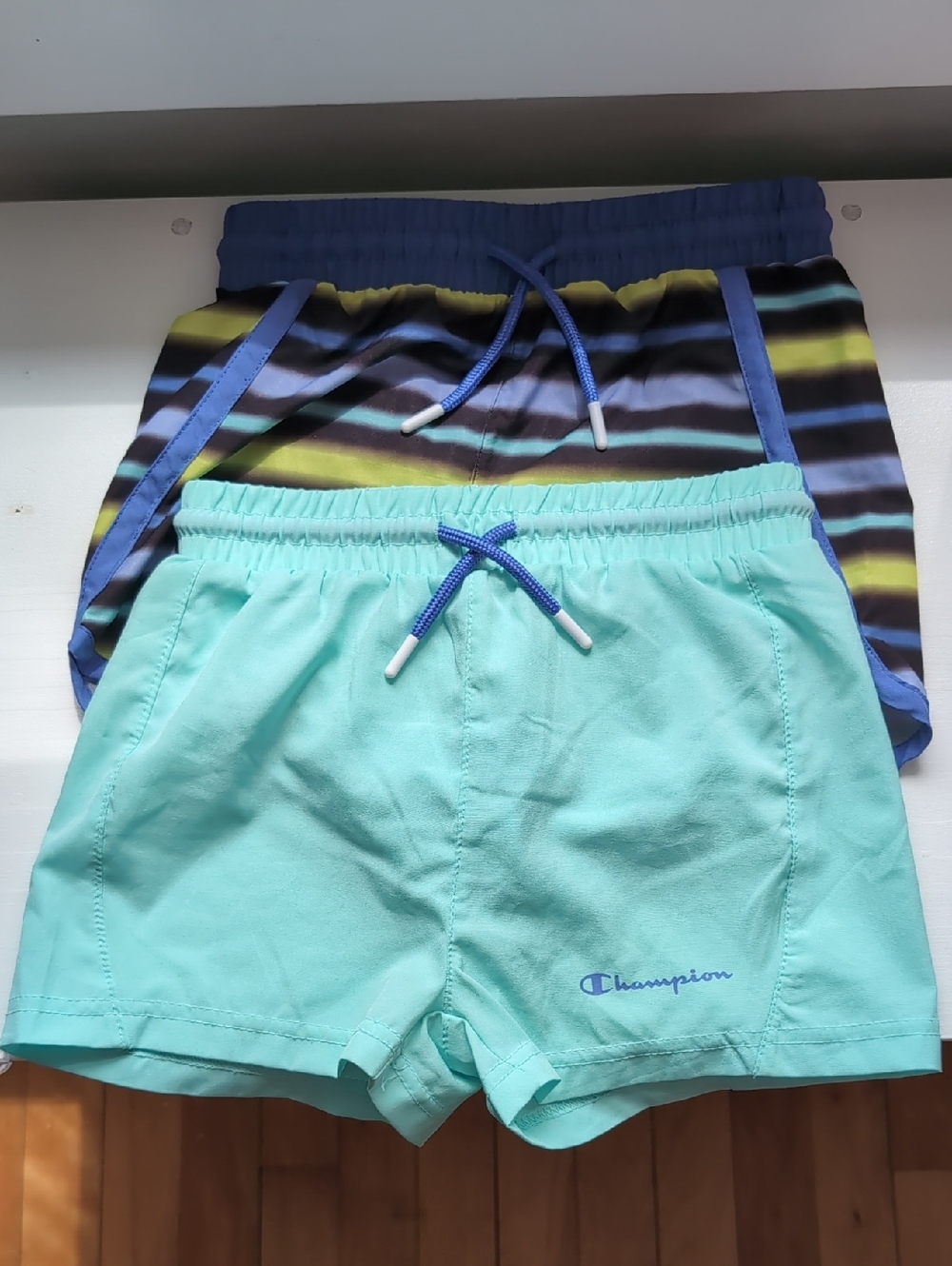 Two Pairs Girls Champion Shorts, Size 5/6